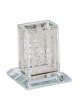 Crystal Havdallah Candle Holder - Beit Hamikdash D | Havdalah Sets & S