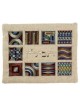 Squares Full Embroidery Tefillin Bag - Multi-Color | Tefillin & Access