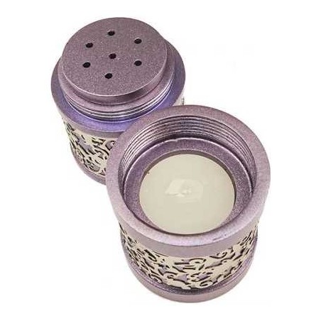 Lasercut Pomegranate Design Aluminum Travel Havdal | Havdalah Sets & S