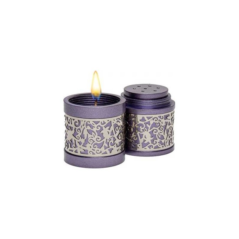 Lasercut Pomegranate Design Aluminum Travel Havdal | Havdalah Sets & S