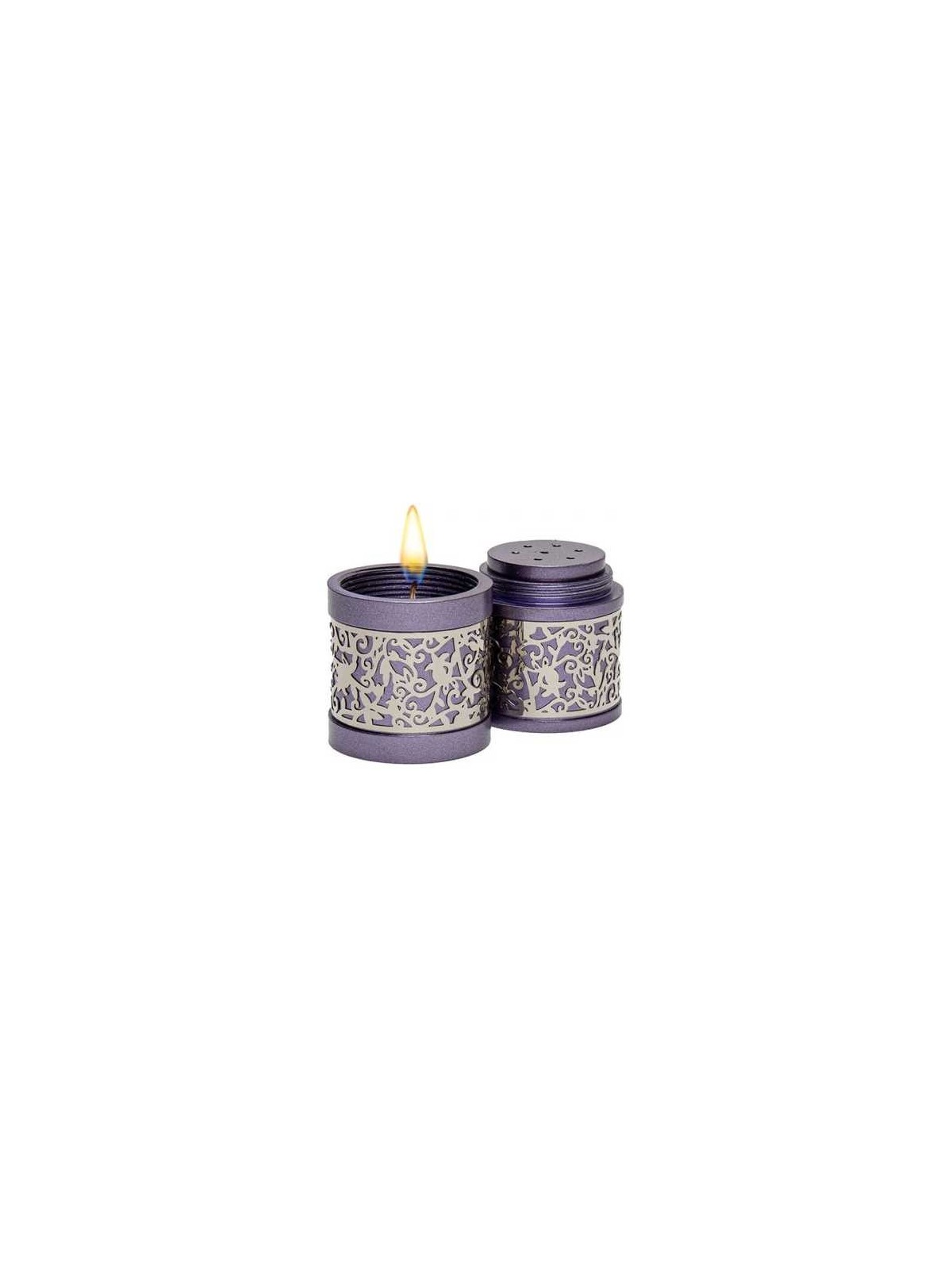 Lasercut Pomegranate Design Aluminum Travel Havdal | Havdalah Sets & S