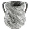 Marble Twist Washing Cup - White/Black | Washing Cups | Judaica