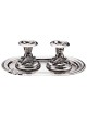 Silver Plated Grape Design Candlesticks with Tray | Candle Holders | J