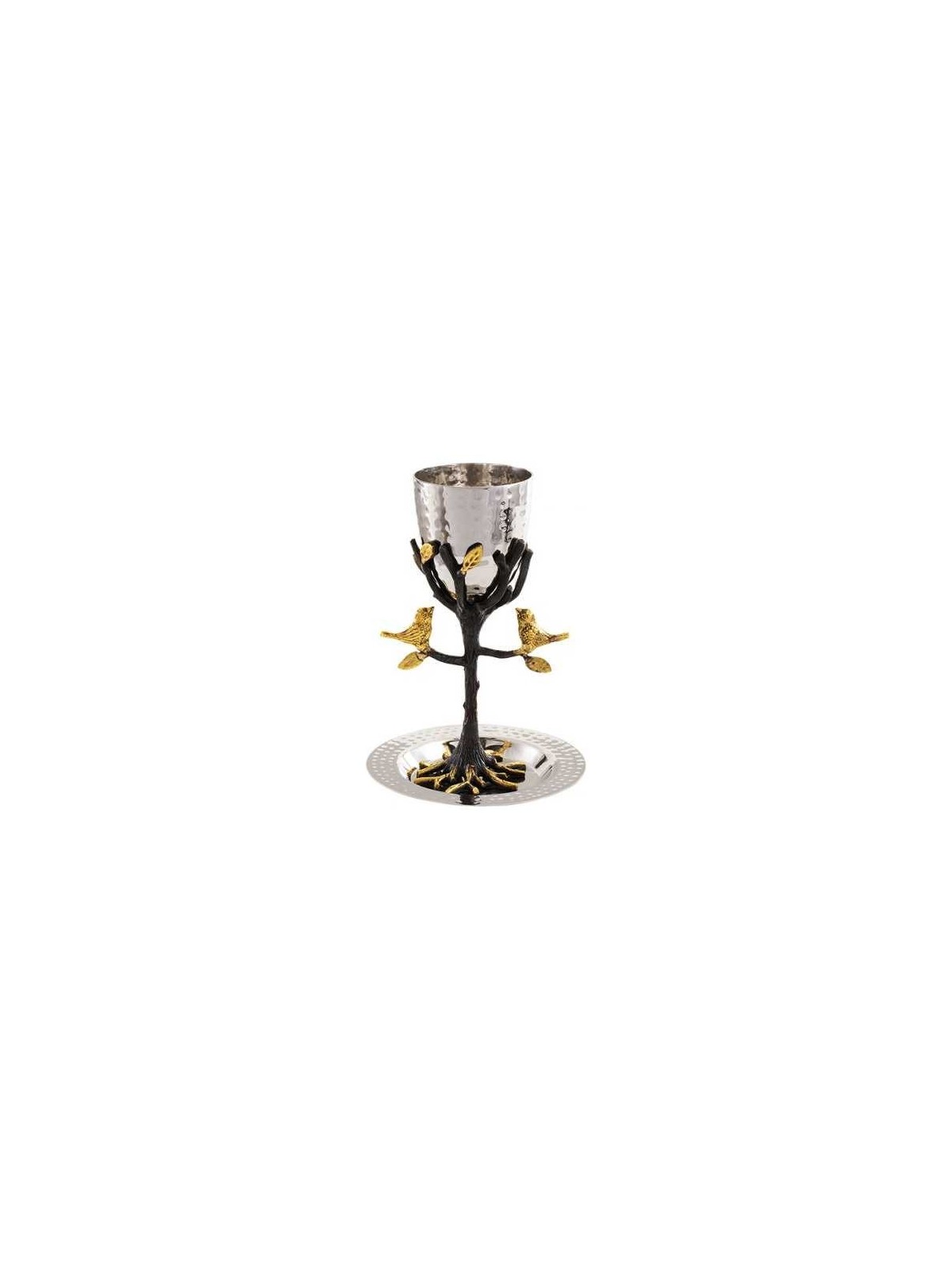 Tree of Life Brass Kiddush Cup | Kiddush Cups | Judaica