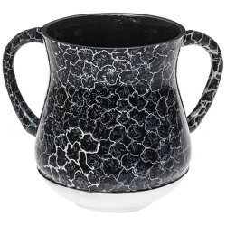 Unbreakable Aluminum Washing Cup - Black/Silver De | Washing Cups | Ju