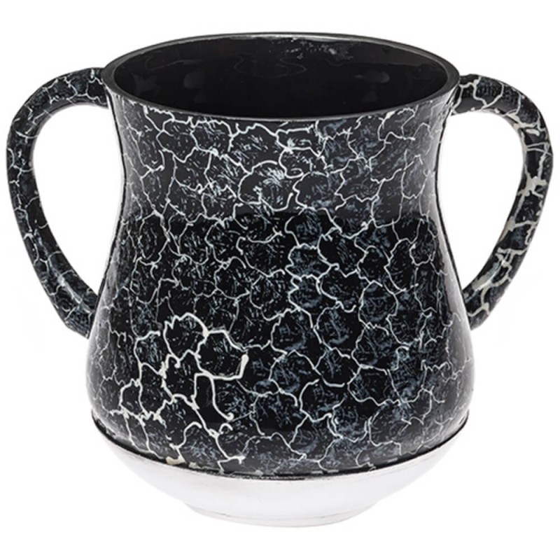 Unbreakable Aluminum Washing Cup - Black/Silver De | Washing Cups | Ju