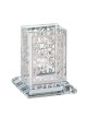 Crystal Havdalah Candle Holder - White/Silver Pome | Havdalah Sets & S
