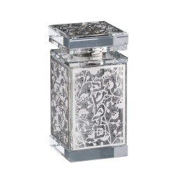 Crystal Besomim Holder - Silver Pomegranate Design | Havdalah Sets & S