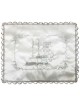 White Satin Shabbat Kodesh Challah Cover | Challah Covers | Judaica