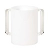 Modern Acrylic Washing Cup - White/Clear | Washing Cups | Judaica