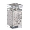 Crystal Besomim Holder - Silver Floral Design | Havdalah Sets & Spice