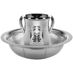 Washing Cup Set - Hammered Panels | Washing Cups | Judaica