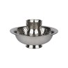 Hammered Washing Set - Bowl with Base | Washing Cups | Judaica