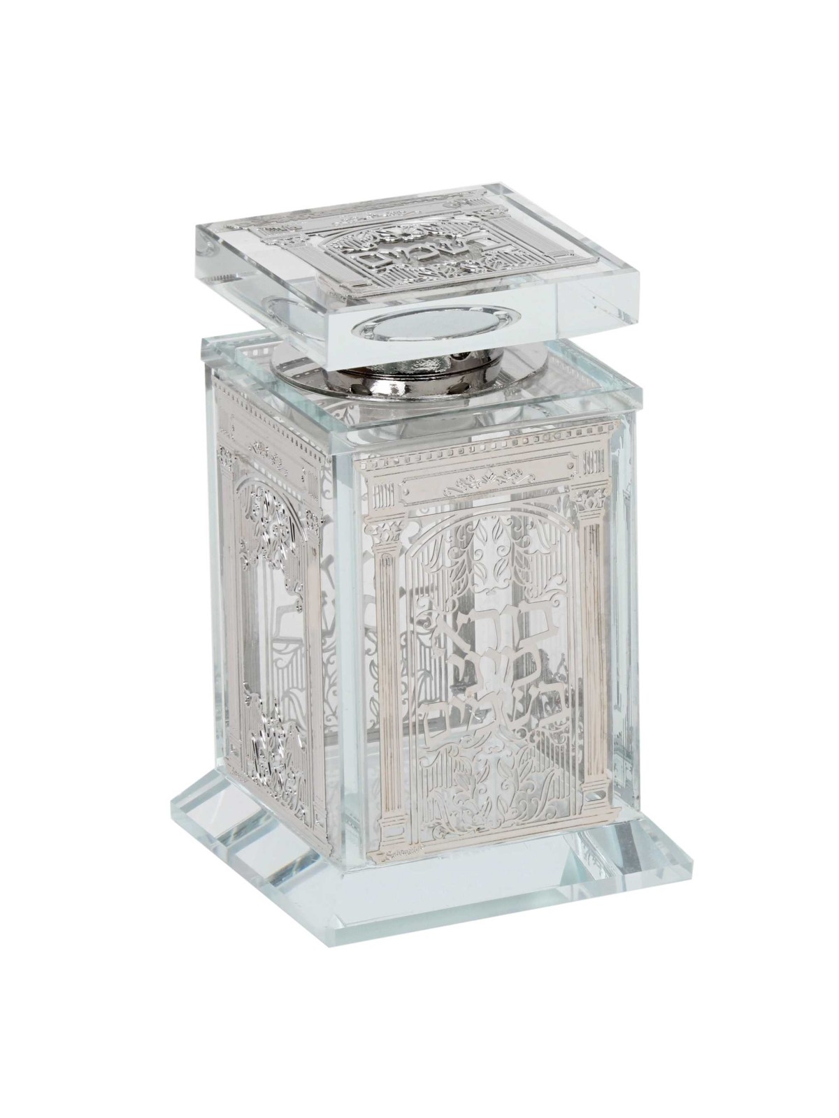 Crystal Besomim Holder - Beit Hamikdash Design | Havdalah Sets & Spice
