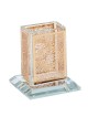 Crystal Havdalah Candle Holder - Gold Embellished | Havdalah Sets & Sp