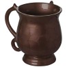 Scaled Design Aluminum Washing Cup - Brown | Washing Cups | Judaica