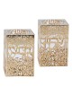 Crystal Tealight Holders - Lasercut Floral Design  | Candle Holders |