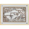 Glass Challah Board - Gold Jerusalem | Challah Boards | Judaica