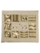 Squares Full Embroidery Tallit Bag - Gold | Tallit/Tallis | Judaica