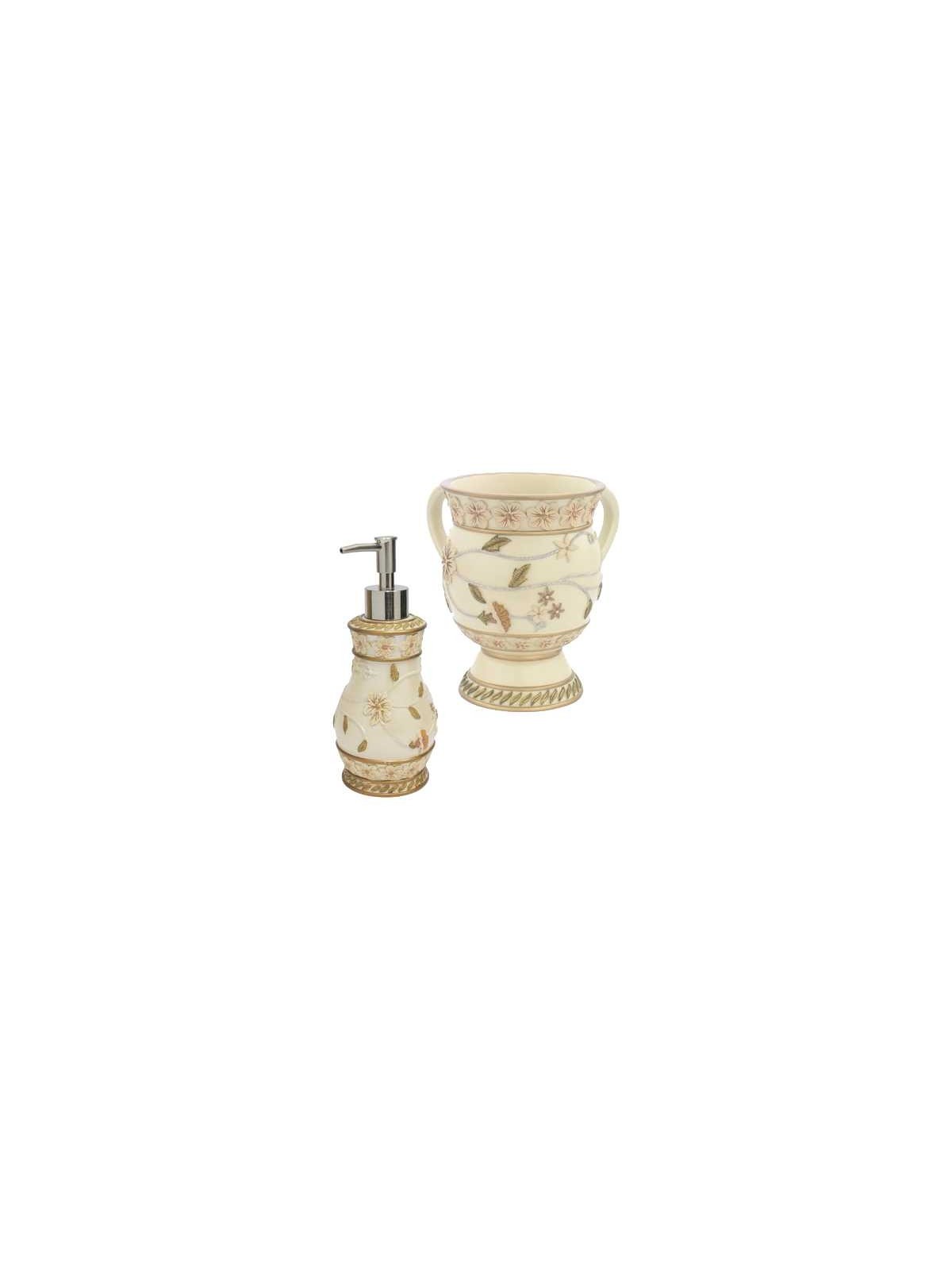 Washing Cup with Soap Dispenser - Flowered Design | Washing Cups | Jud