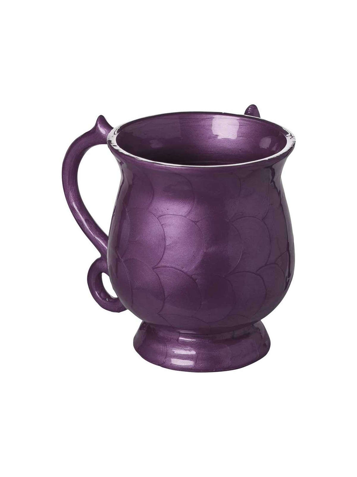 Scaled Design Aluminum Washing Cup - Purple | Washing Cups | Judaica