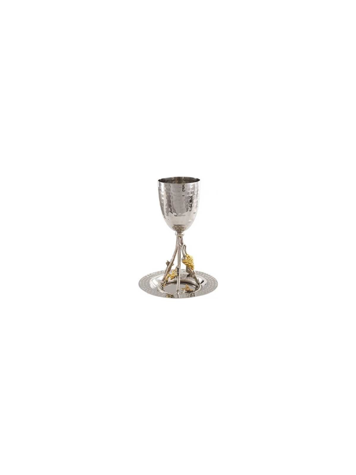Grapes Brass Kiddush Cup | Kiddush Cups | Judaica