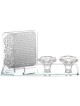 Gut Fin Avraham Crystal Candle Holder | Candle Holders | Judaica