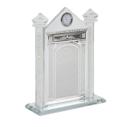 Crystal Silver Gate Design Hadlakat Neroth With Cl | Art | Judaica