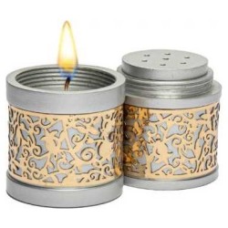 Lasercut Pomegranate Design Aluminum Travel Havdal | Havdalah Sets & S