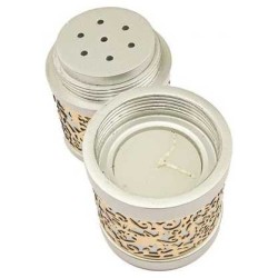 Lasercut Pomegranate Design Aluminum Travel Havdal | Havdalah Sets & S