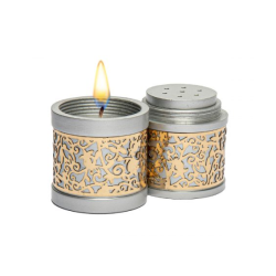 Lasercut Pomegranate Design Aluminum Travel Havdal | Havdalah Sets & S