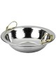 Hammered Steel Washing Bowl with Gold Leaf Handles | Washing Cups | Ju