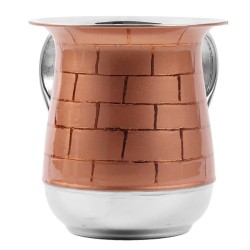 Stainless Steel Washing Cup - Copper Brick Pattern | Washing Cups | Ju