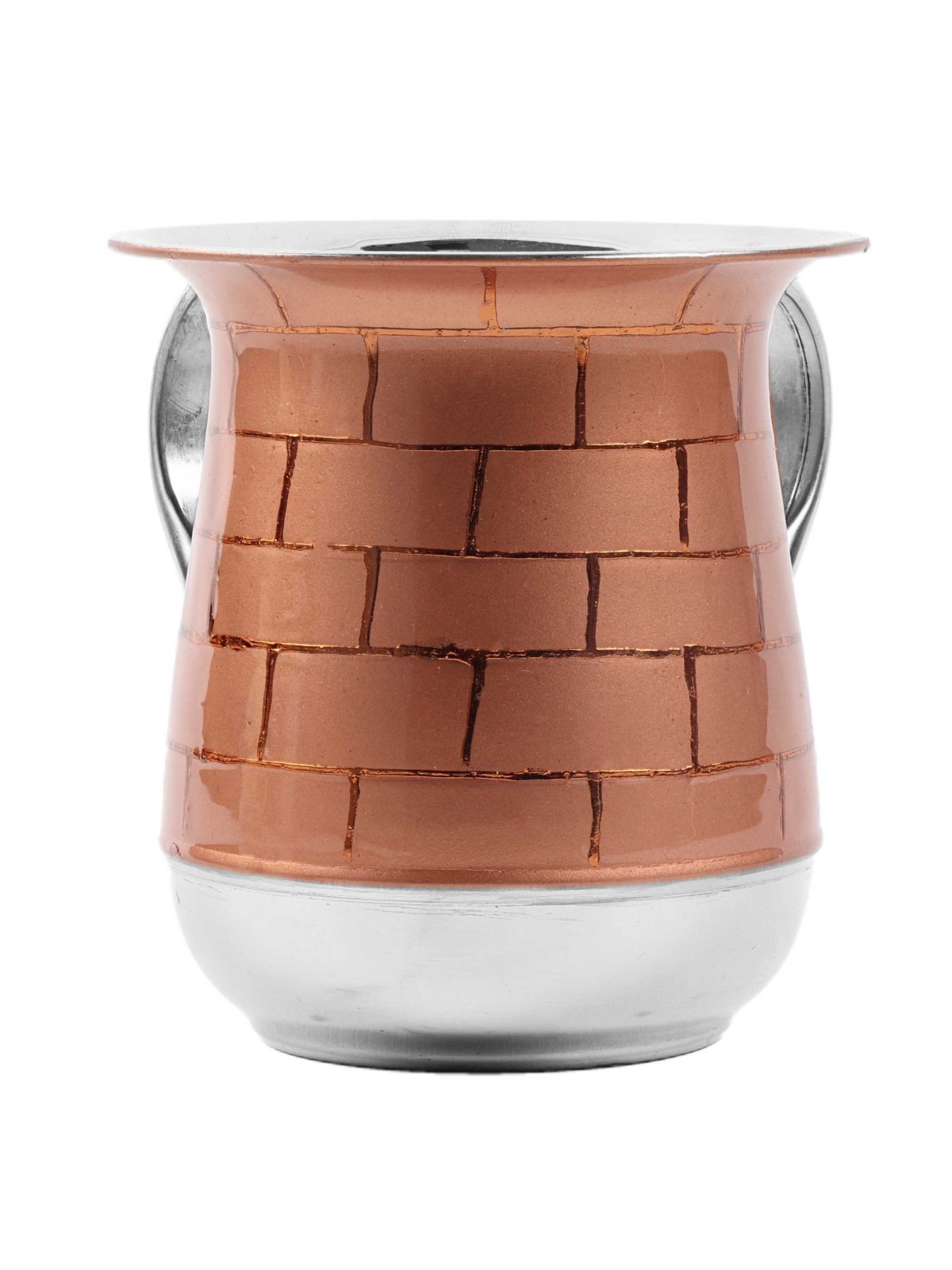Stainless Steel Washing Cup - Copper Brick Pattern | Washing Cups | Ju