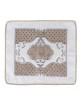 Quilted Gold/White Challah Cover - with Hard Plast | Challah Covers |