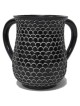Modern Scaled Washing Cup - Black/White | Washing Cups | Judaica