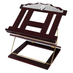Wooden 2 Tone Book Stand/Shtender 2 Position With  | All Judaica | Jud