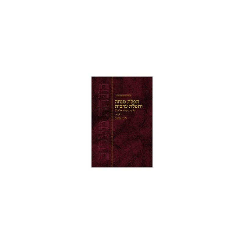 Mincha Maariv Hebrew (English Instructions) Annota | Books | Judaica