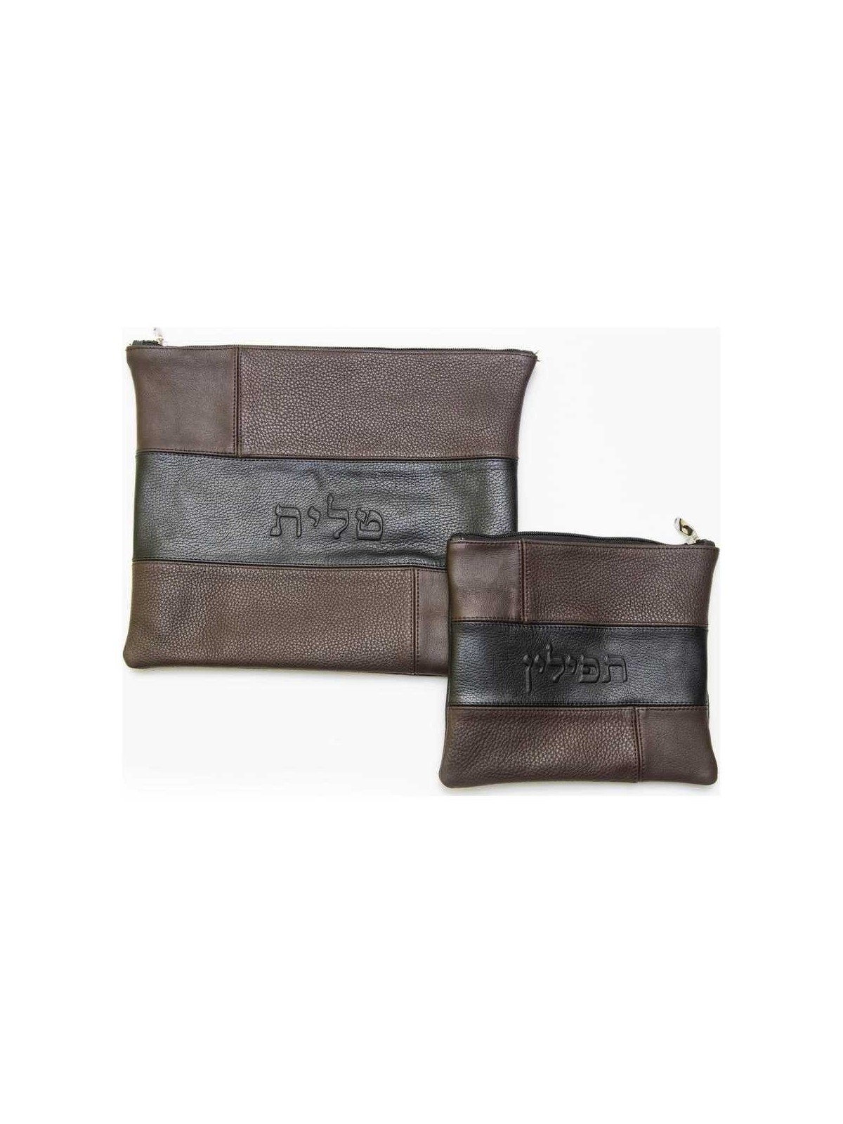 Multi-Textured Personalized Tallit & Tefillin Bag  | Tefillin & Access