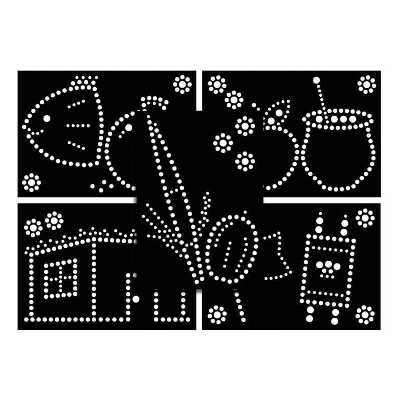 Tishrei Dotty Sticker Art | Rosh Hashanah | Judaica