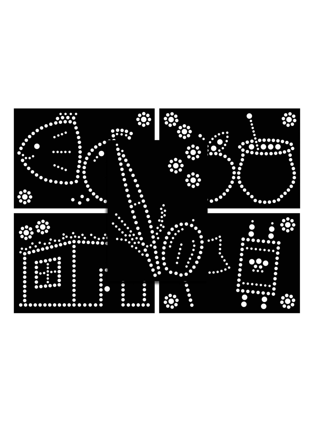 Tishrei Dotty Sticker Art | Rosh Hashanah | Judaica