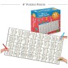 Aleph Beit 5+ foot Floor Puzzle | All Judaica | Judaica