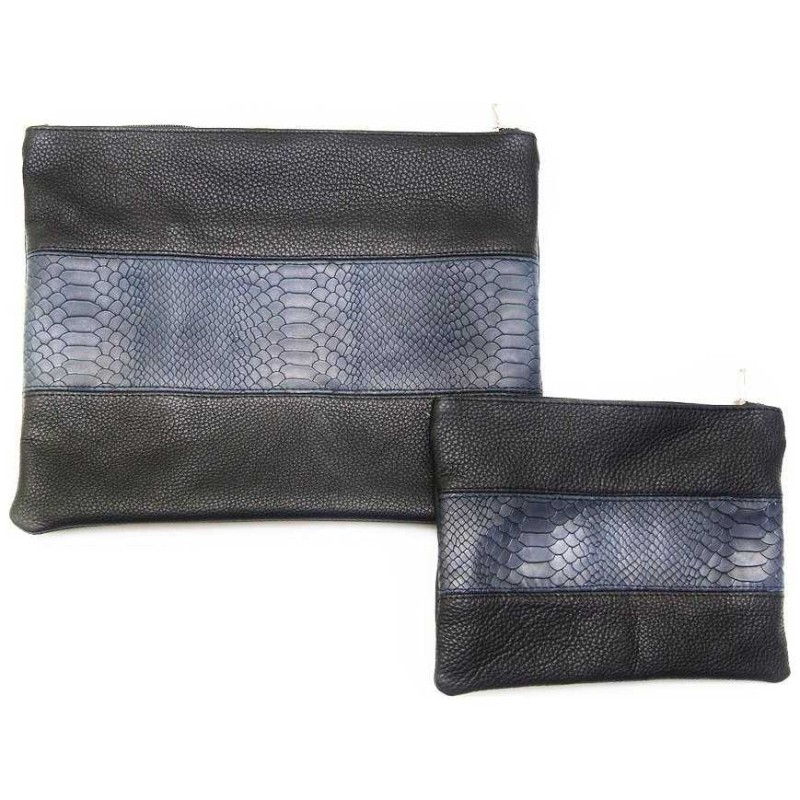 Multi-Textured Personalized Tallit & Tefillin Bag  | Tefillin & Access