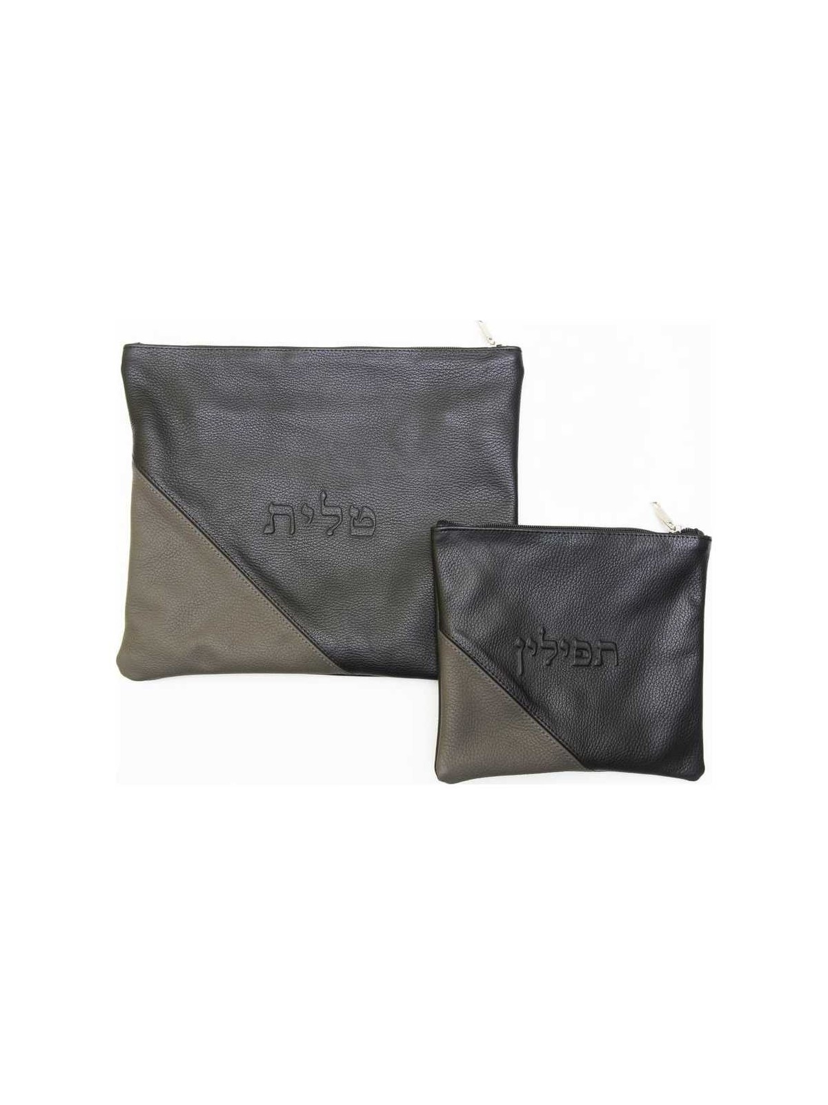 Two Toned Personalized Tallit & Tefillin Bag Set - | Tefillin & Access