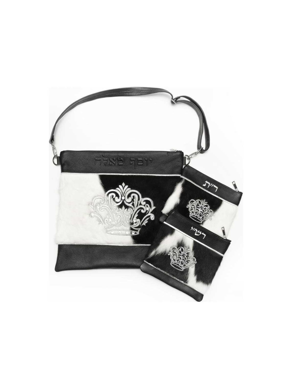 The Fur Collection Leather/Crown Embroidered Desig | Tefillin & Access