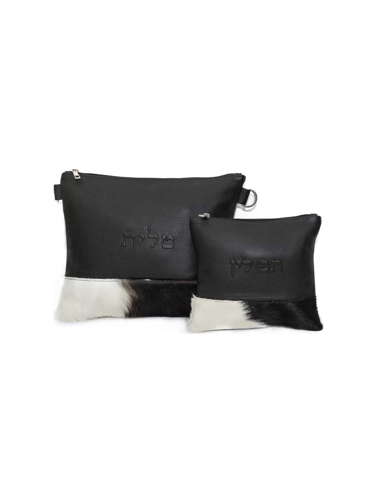 The Fur Collection Leather/Fur Strip Personalized  | Tefillin & Access