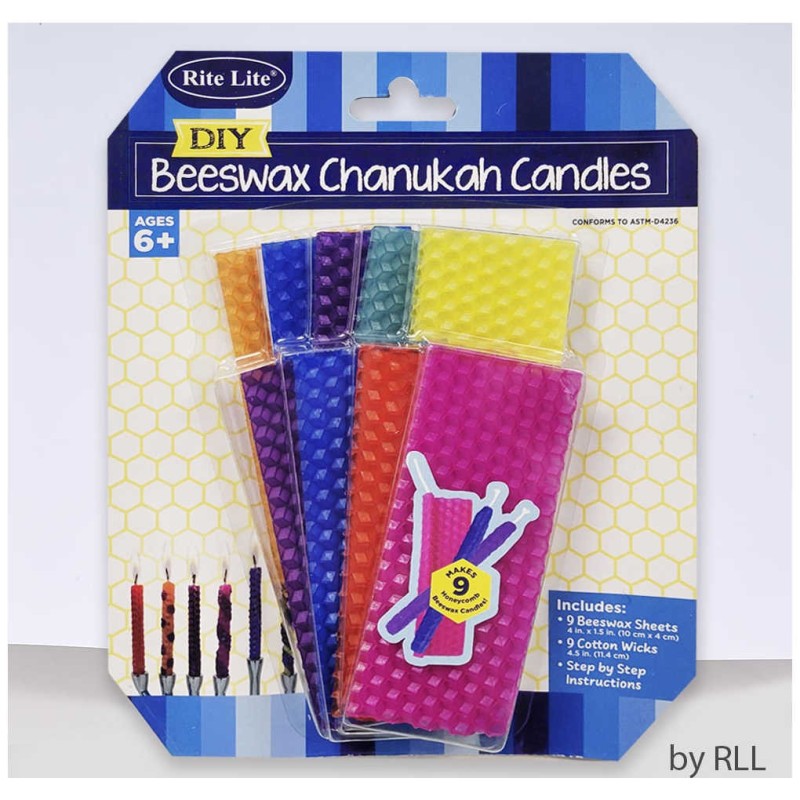 Beeswax Hanukkah Candle Making Kit - Makes 9 Candl | Hanukkah | Judaic