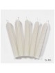 Premium White Beeswax Shabbat Candles | Shabbat Candles & Oil | Judaic