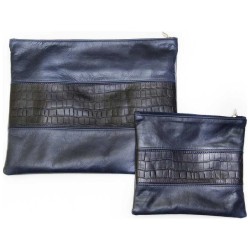 Multi-Textured Personalized Tallit & Tefillin Bag  | Tefillin & Access