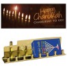 Chanukah To Go - Menorah and Candle Kit | Hanukkah | Judaica
